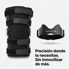 Comparación entre una rodillera rígida tradicional y la correa focalizada RecovTech Pro