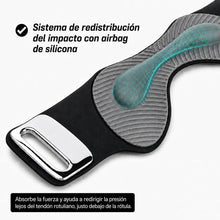 Detalle del sistema de redistribución de impacto con airbag de silicona de RecovTech Pro
